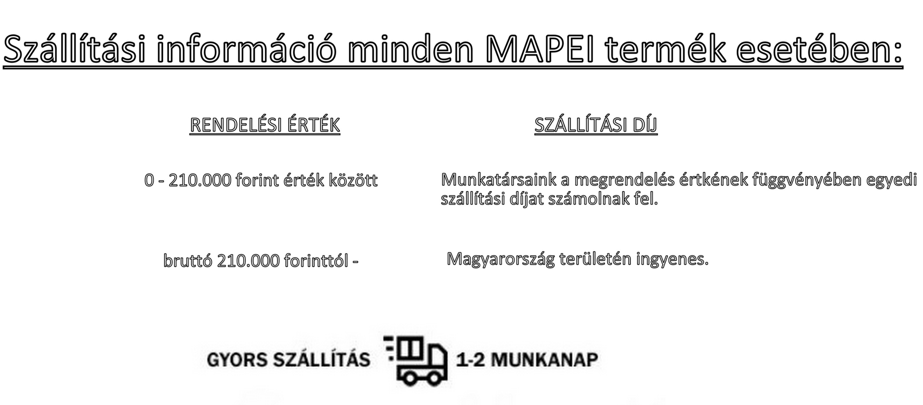 Szállítási információk