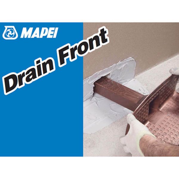 Mapei Drain Front TPE anyagú szögletes vízelvezető