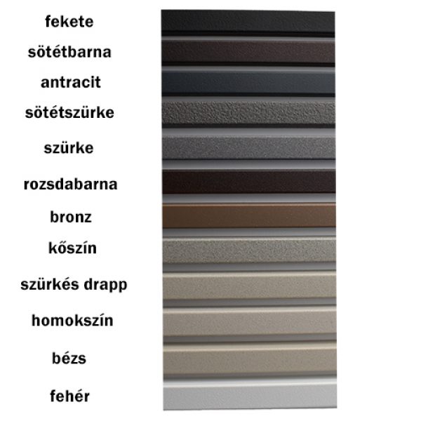 Kő hatású sarokélvédő különféle színekben