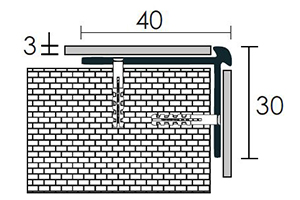 Furatos pozitív lépcsőélvédő 3-mm ábra