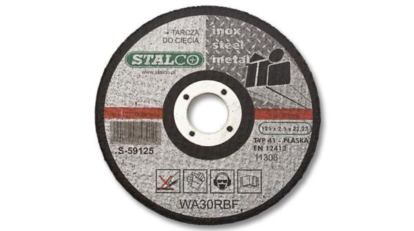 VÁGÓKORONG INOX, 115X1 MM, STALCO PREMIUM