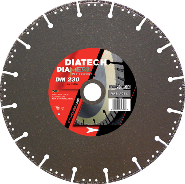 DiaMetal fém 230x1,3x22,2 mm vágótárcsa