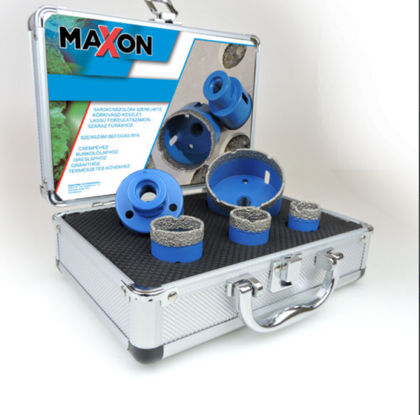 MAXON gyémántfúró készlet 20, 27, 35, 55, 68 mm